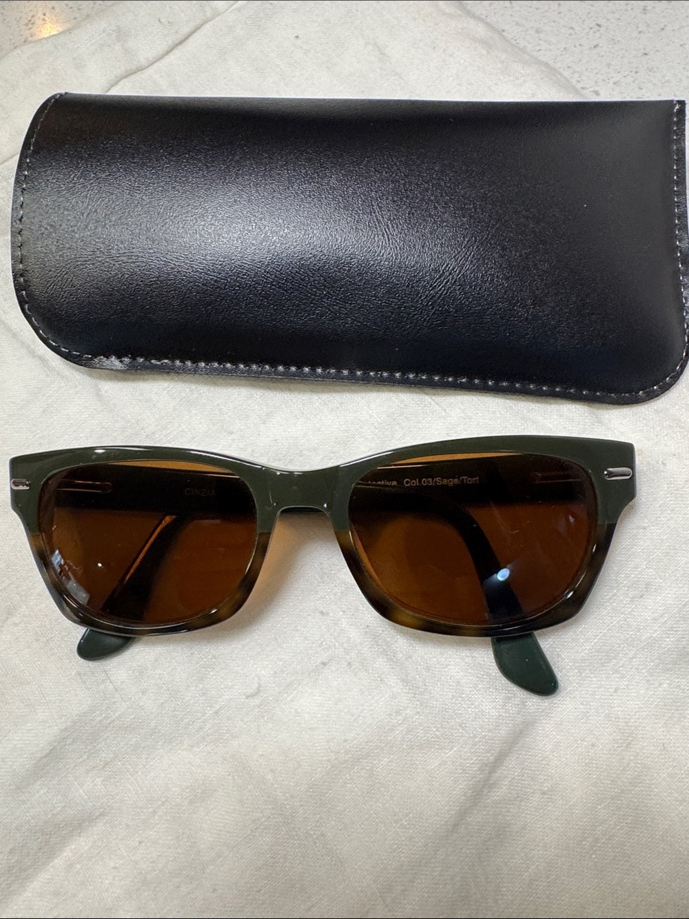 Cinzia New Detective Sage Tortoise Sunglasses Brown Lenses